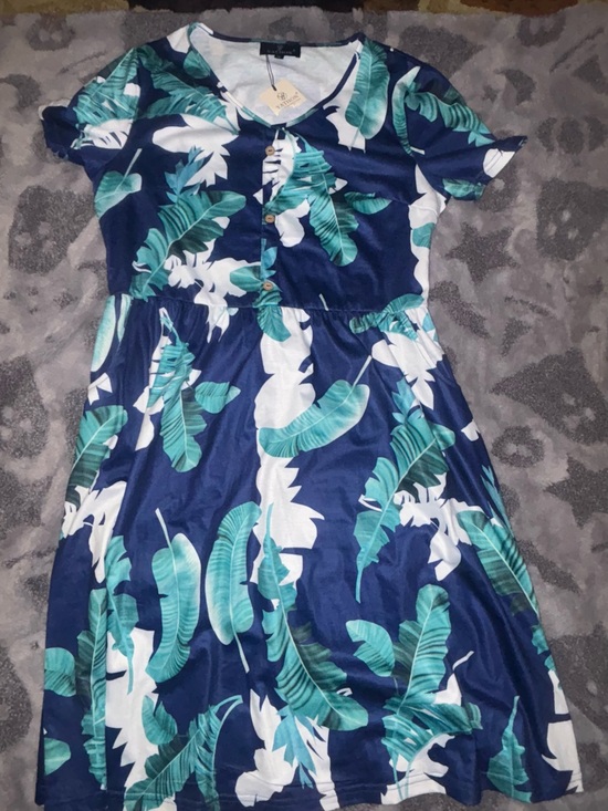 Yathon Dresses & Skirts - NEW Yathon blue navy multi color floral sleeveless dress ~nwt~ size 10
